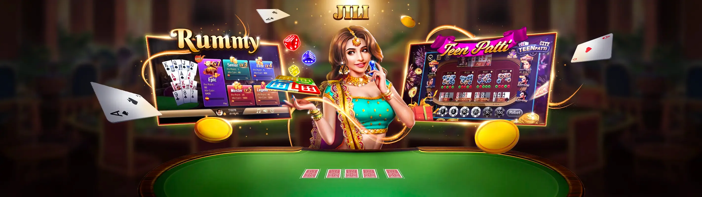 Sảnh casino 11bet nhà cái với người chia bài trực tiếp và bàn chơi sang trọng